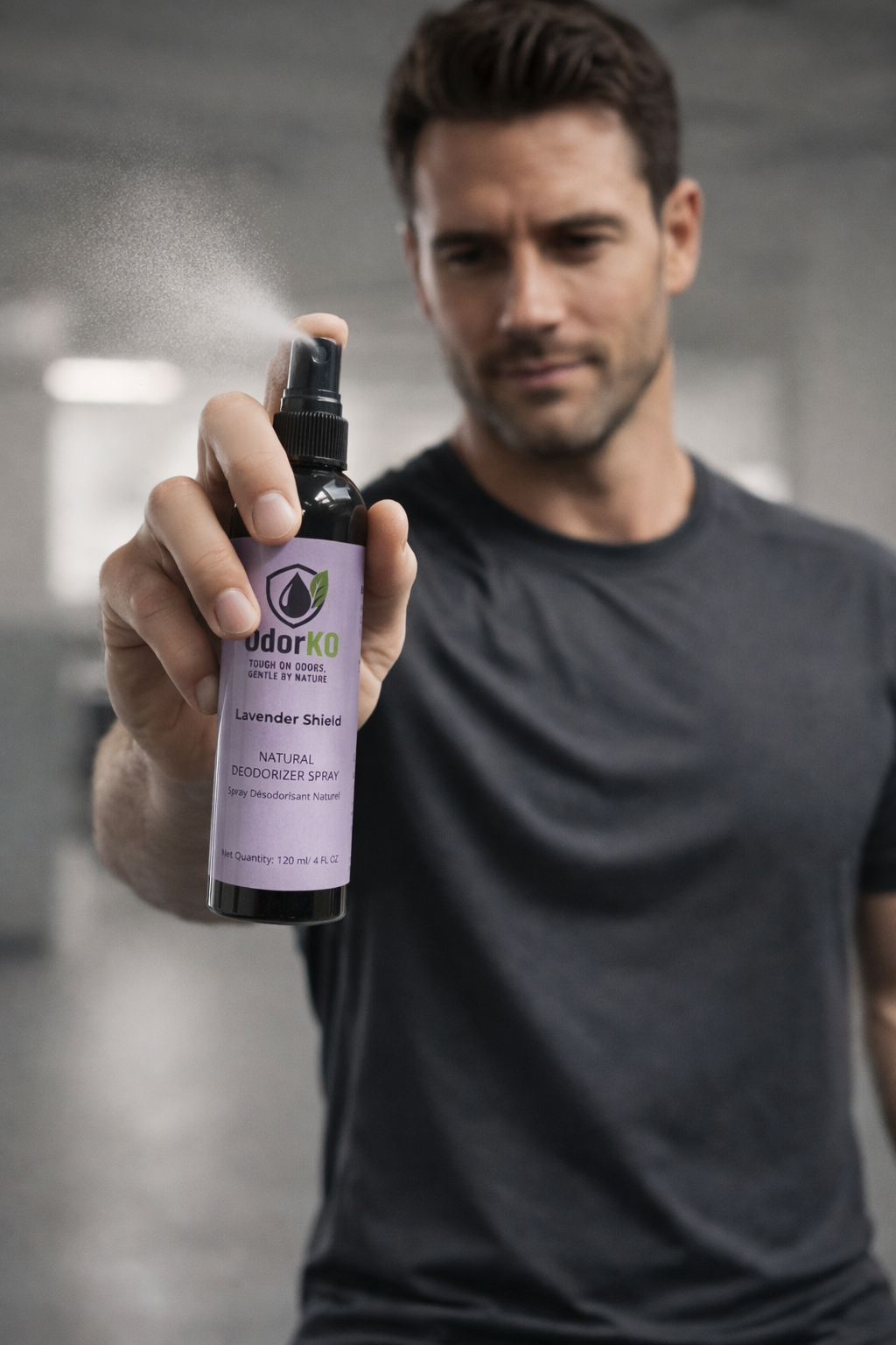 OdorKO Lavender Shield – Natural Deodorizing Spray (120 mL)